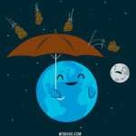 tierra, ciencia, divertido, gracioso, universo, lluvia, meteoritos, astronomía, universo