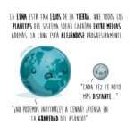 ciencia, divertida, curiosidad, ilustración, dibujo, tierra, luna, astronomía, espacio, universo, planetas, gravedad