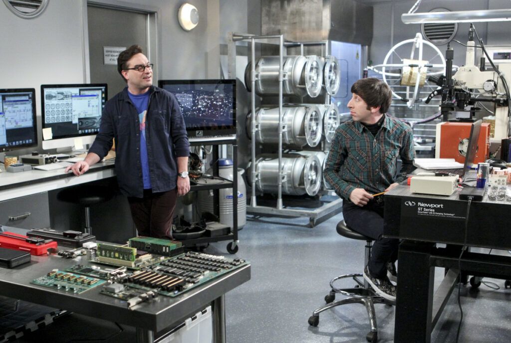Hay un pequeño fallo en esta escena de The big Bang Theory